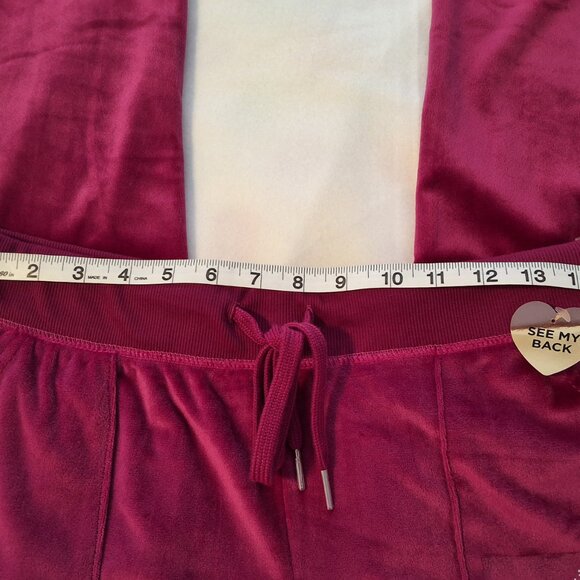 Juicy Couture Pink Velour Pants - Picture 6 of 7